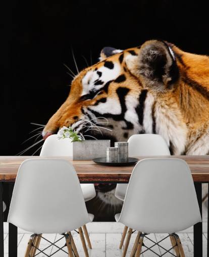 Gebrüllter Tiger Tapete