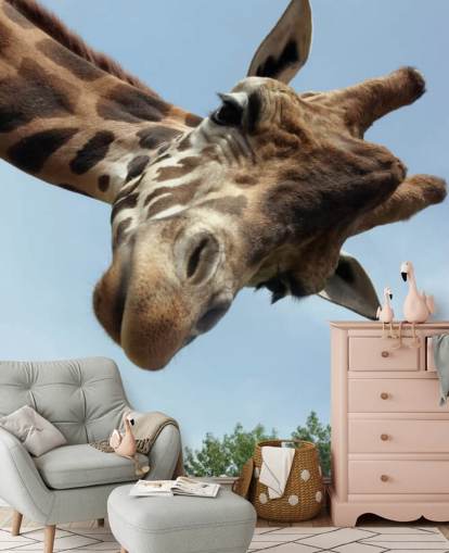 Decorazione murale con giraffa