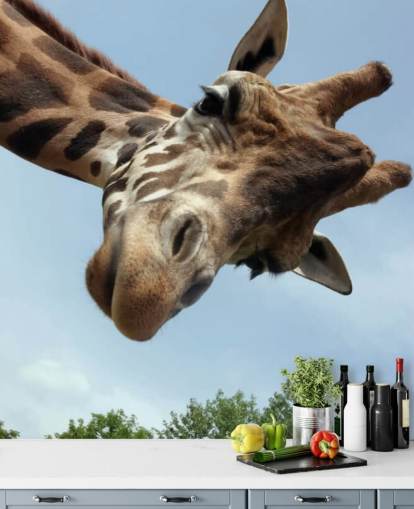 Decorazione murale con giraffa