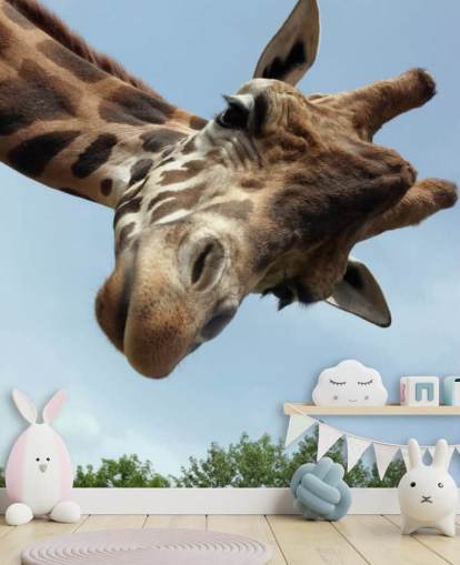 Giraffe Nahaufnahme Wandbild