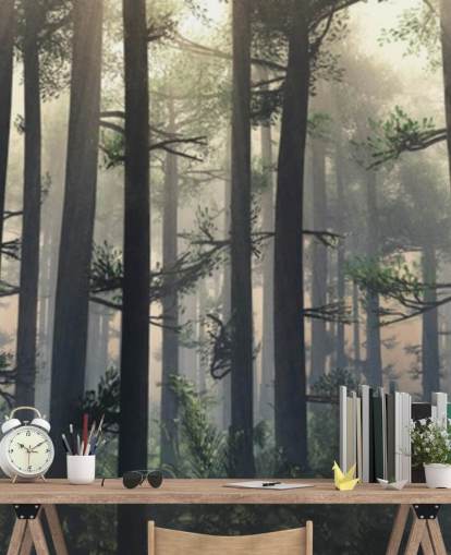 Misty Forest Wallpaper