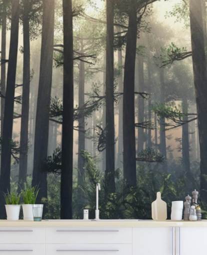 Carta da parati Misty Forest