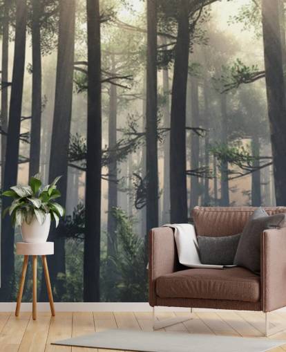 Misty Forest Wallpaper