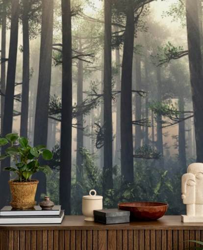 Fondo de pantalla Misty Forest Fondo de pantalla Misty Forest