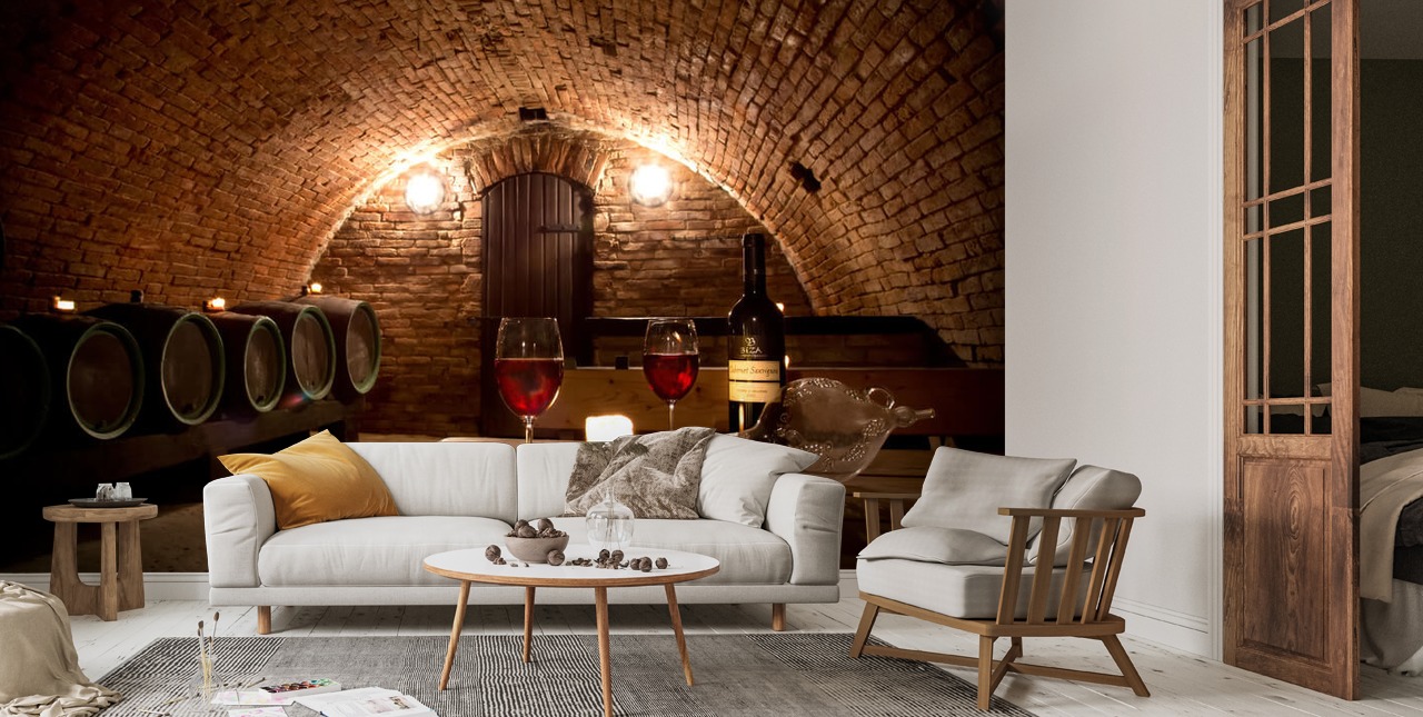Wine for Two Wallpaper | Wallsauce UK