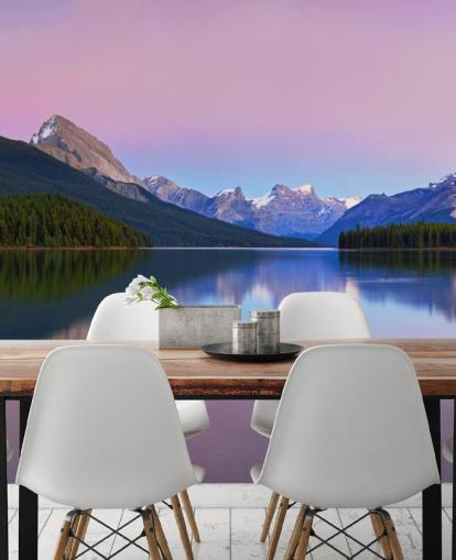 Panoramic Lake and Mountain View Wallpaper Panoramic Lake and Mountain View Wallpaper