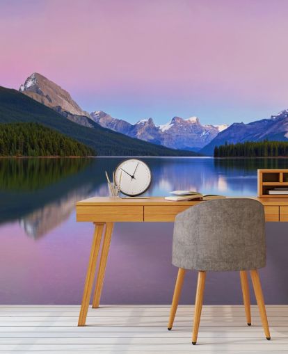 Panoramic Lake and Mountain View Wallpaper Panoramic Lake and Mountain View Wallpaper