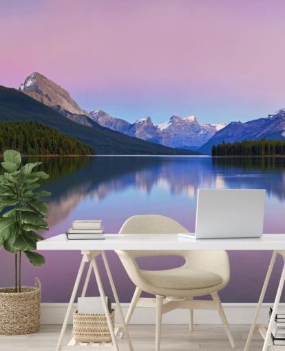 Panoramic Lake and Mountain View Wallpaper Panoramic Lake and Mountain View Wallpaper