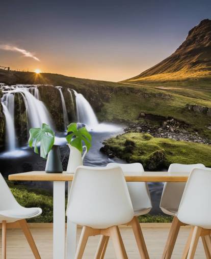 Foss i Green Country Bakgrunn