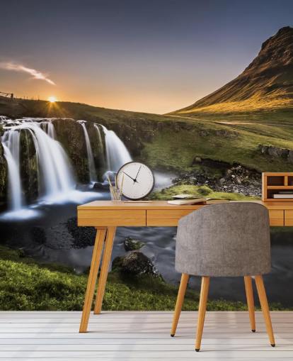 Foss i Green Country Bakgrunn