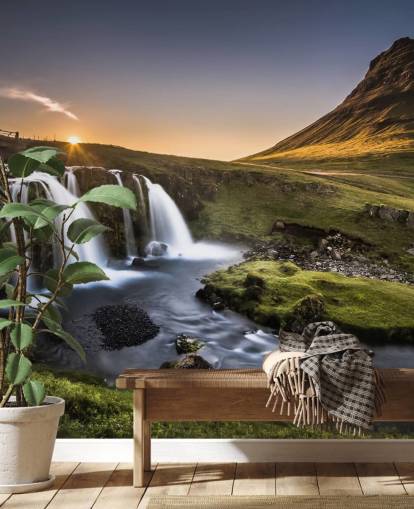 Foss i Green Country Bakgrunn