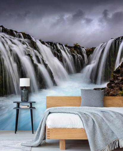 Bruarfoss 2 Vandfald Baggrund