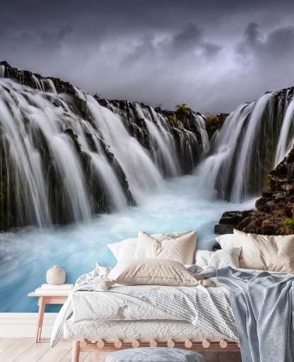 Bruarfoss 2 Vandfald Baggrund