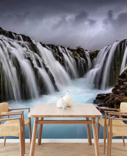 Bruarfoss 2 Vandfald Baggrund