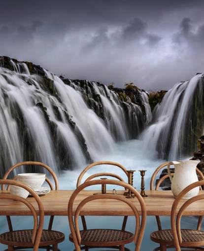 Bruarfoss 2 Papier peint Waterfall