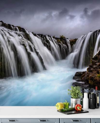 Bruarfoss 2 Foss Bakgrunn