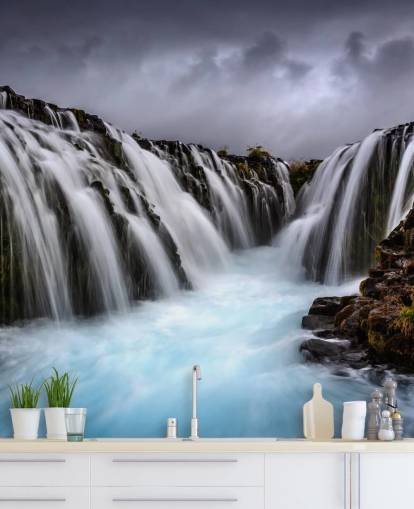 Bruarfoss 2 Waterval behang Bruarfoss 2 Waterval behang