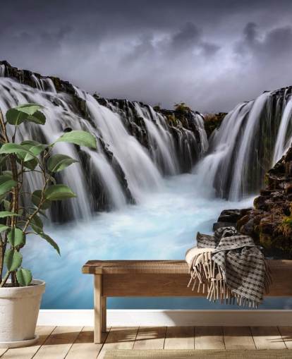 Bruarfoss 2 Papel Pintado Cascada