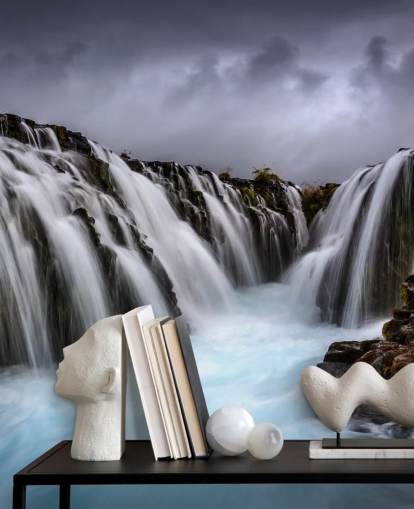 Bruarfoss 2 Papier peint Waterfall