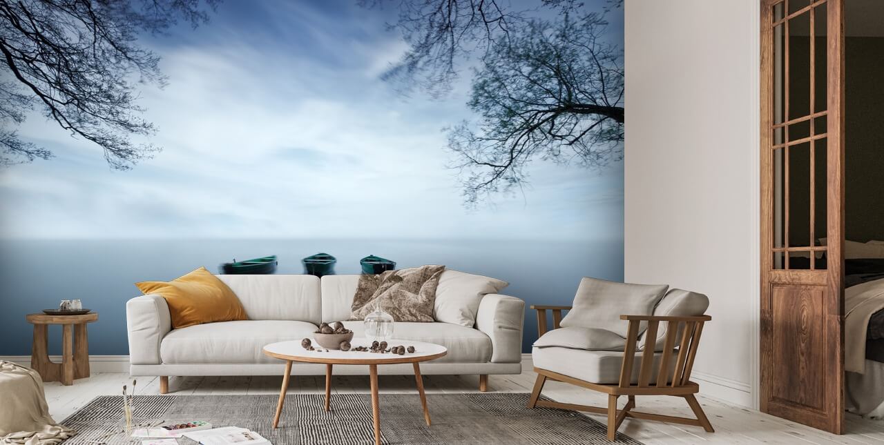 Three Boats Wall Mural Wallsauce UK