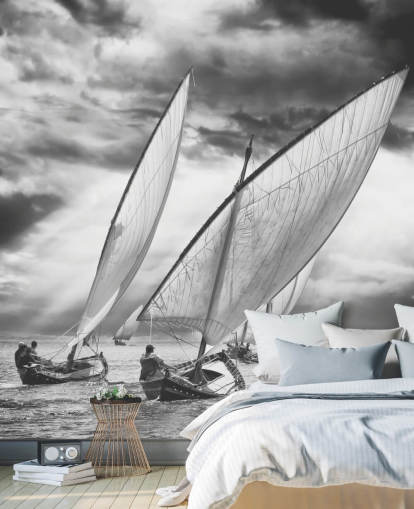 Schwarzweiss-Boote Wallpaper Schwarzweiss-Boote Wallpaper