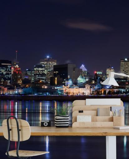 montreal city at night wallpaper