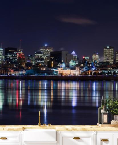 montreal by natten tapet