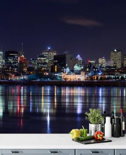 montreal city at night wallpaper