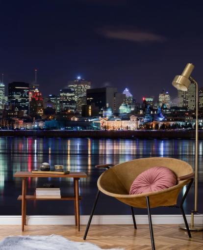 montreal city at night wallpaper