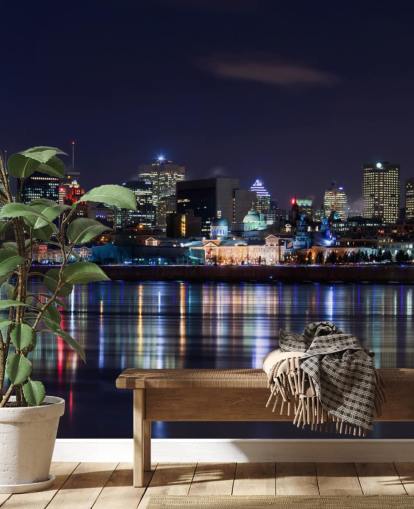 papel de parede montreal city at night