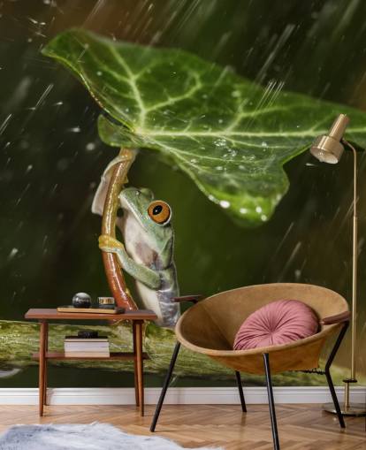 Papel de Parede de Guarda-Chuva Folha Papel de Parede de Guarda-Chuva Folha