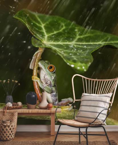 Papel de Parede de Guarda-Chuva Folha Papel de Parede de Guarda-Chuva Folha