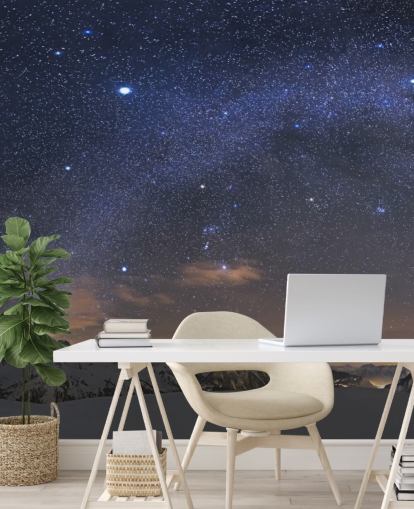 Decorazione murale con cielo stellato