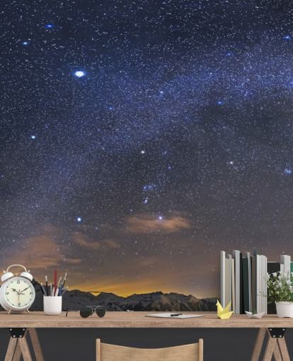 Decorazione murale con cielo stellato