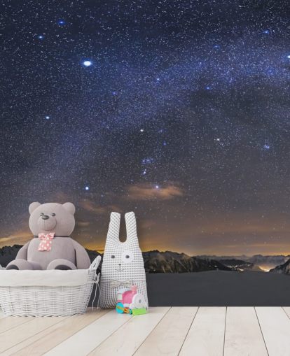 Decorazione murale con cielo stellato