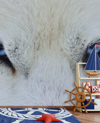 Blå Wolf Eyes Baggrund