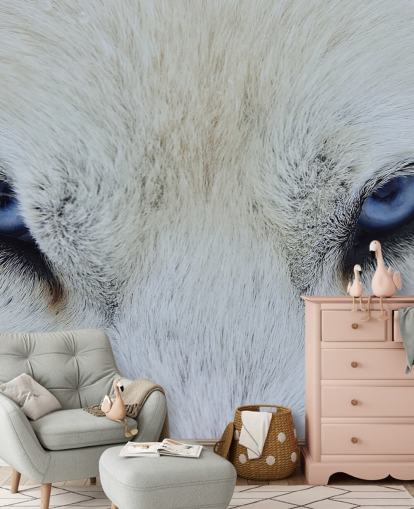 Blaue Wolfsaugen Tapete