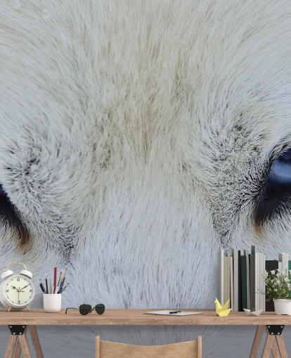 Papel pintado de ojos de lobo azul