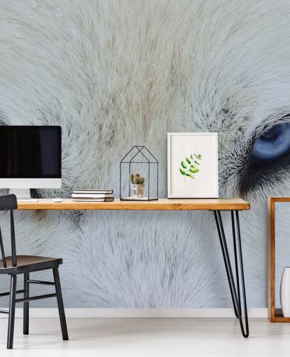 Papel de parede Blue Wolf Eyes