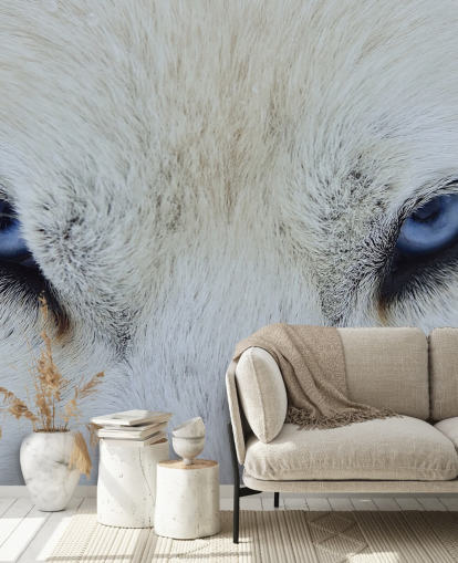 Blue Wolf Eyes Behang Blue Wolf Eyes Behang