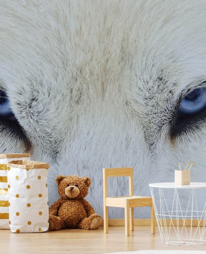 Blue Wolf Eyes Wallpaper