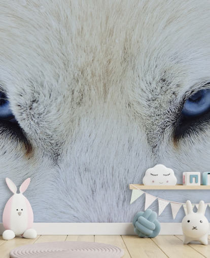 Papel pintado de ojos de lobo azul Papel pintado de ojos de lobo azul