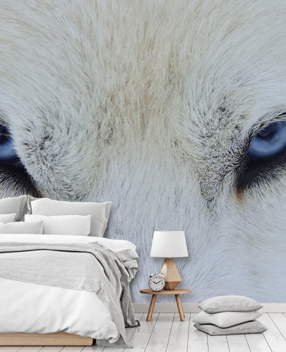 Blaue Wolfsaugen Tapete