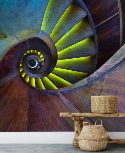 Swirling Stairs Abstract Wallpaper Swirling Stairs Abstract Wallpaper