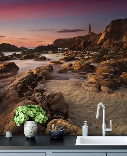 sunset rocky beach wallpaper sunset rocky beach wallpaper