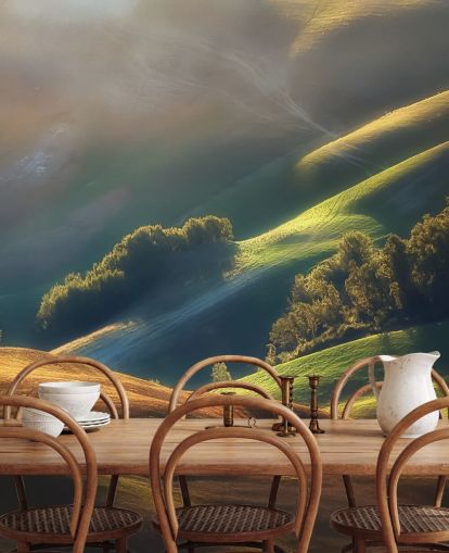 Campo à noite em Tuscany Wall Mural Campo à noite em Tuscany Wall Mural