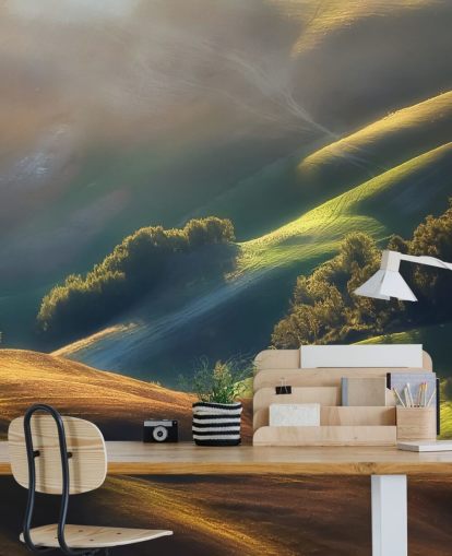Mural de pared Campo nocturno en la Toscana Mural de pared Campo nocturno en la Toscana