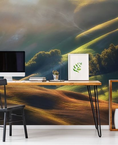 Evening Countryside in Tuscany Wall Mural Evening Countryside in Tuscany Wall Mural