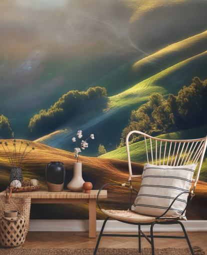 Evening Countryside in Tuscany Wall Mural