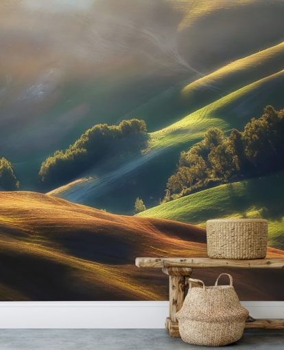 Aften landskab i Toscana Vægmaleri Aften landskab i Toscana Vægmaleri